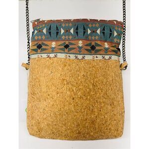 Takis Adamopoulos Cork Shoulder Bag  13inch x 10inch